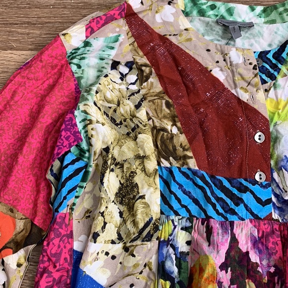 Anthropologie Conditions Apply Risa Floral Tunic Top - Picture 5 of 7